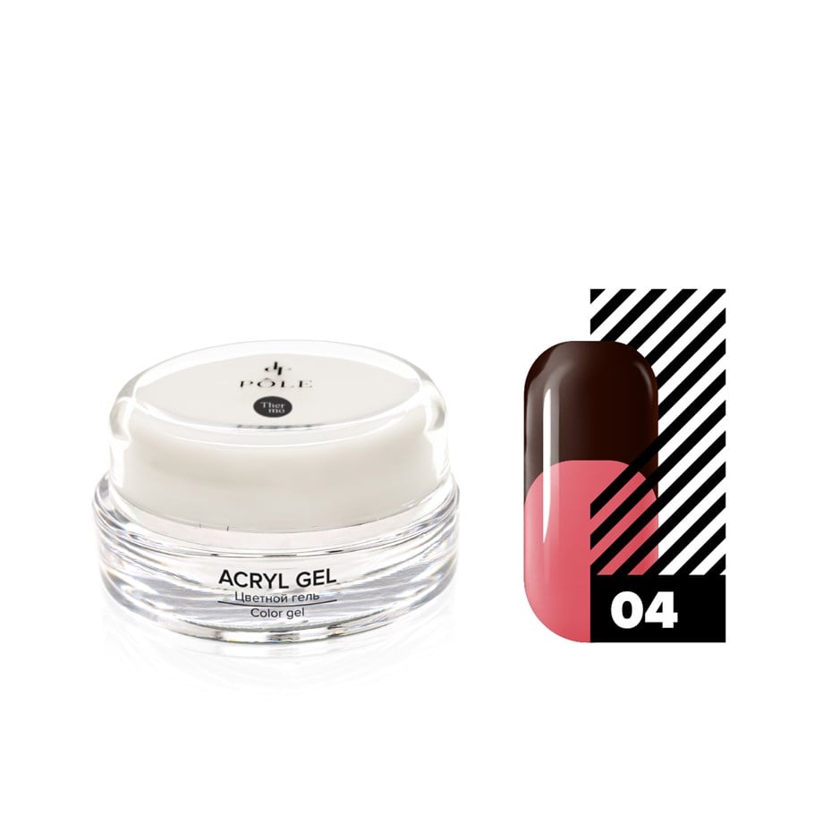Acryl jel Polijel Soğukta/Sıcakta rengi değiştiren jel 04 Kakao/Pembe 15 ml.