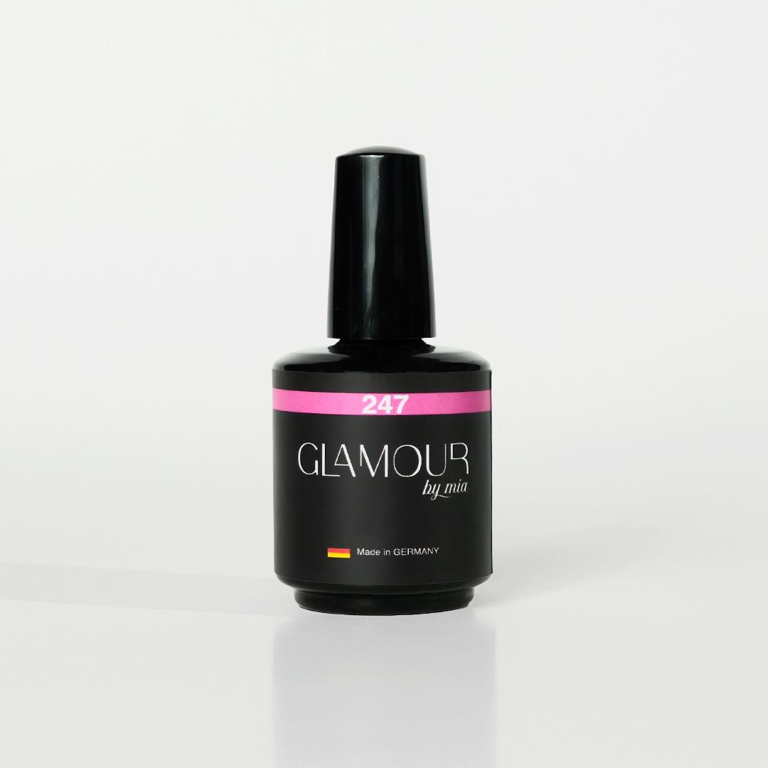 Glamour by Mia 247 Fuşya Rengi Kalıcı Oje 15 ml – HEMA Free – TPO Free