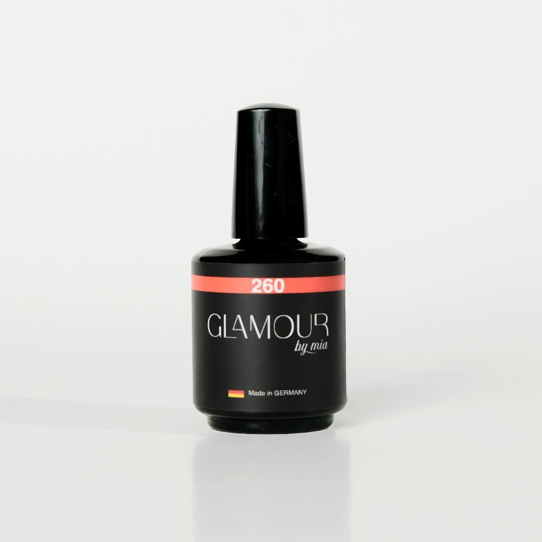 Glamour by Mia 260 Şeftali Mercan Kalıcı Oje 15 ml – HEMA Free – TPO Free