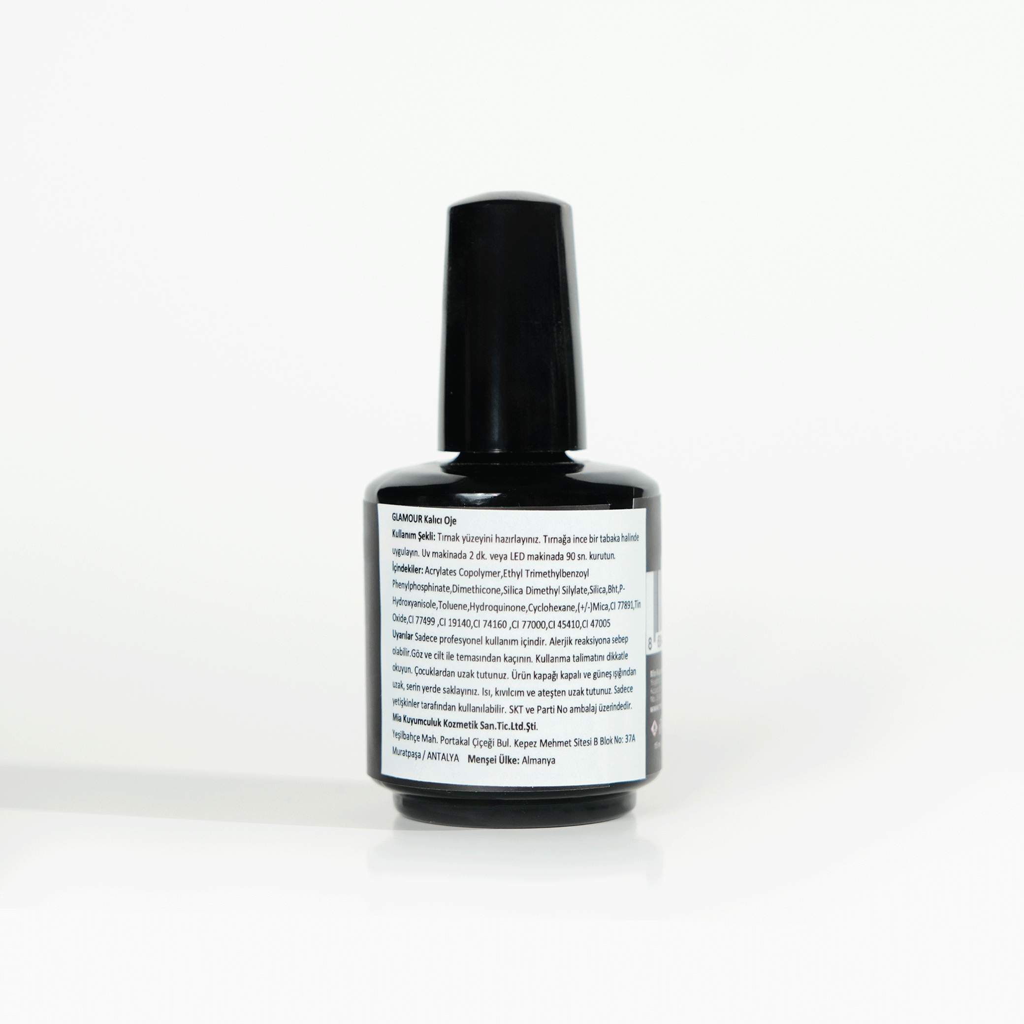 Glamour by Mia 254 Koyu Pembe Kalıcı Oje 15 ml – HEMA Free – TPO Free