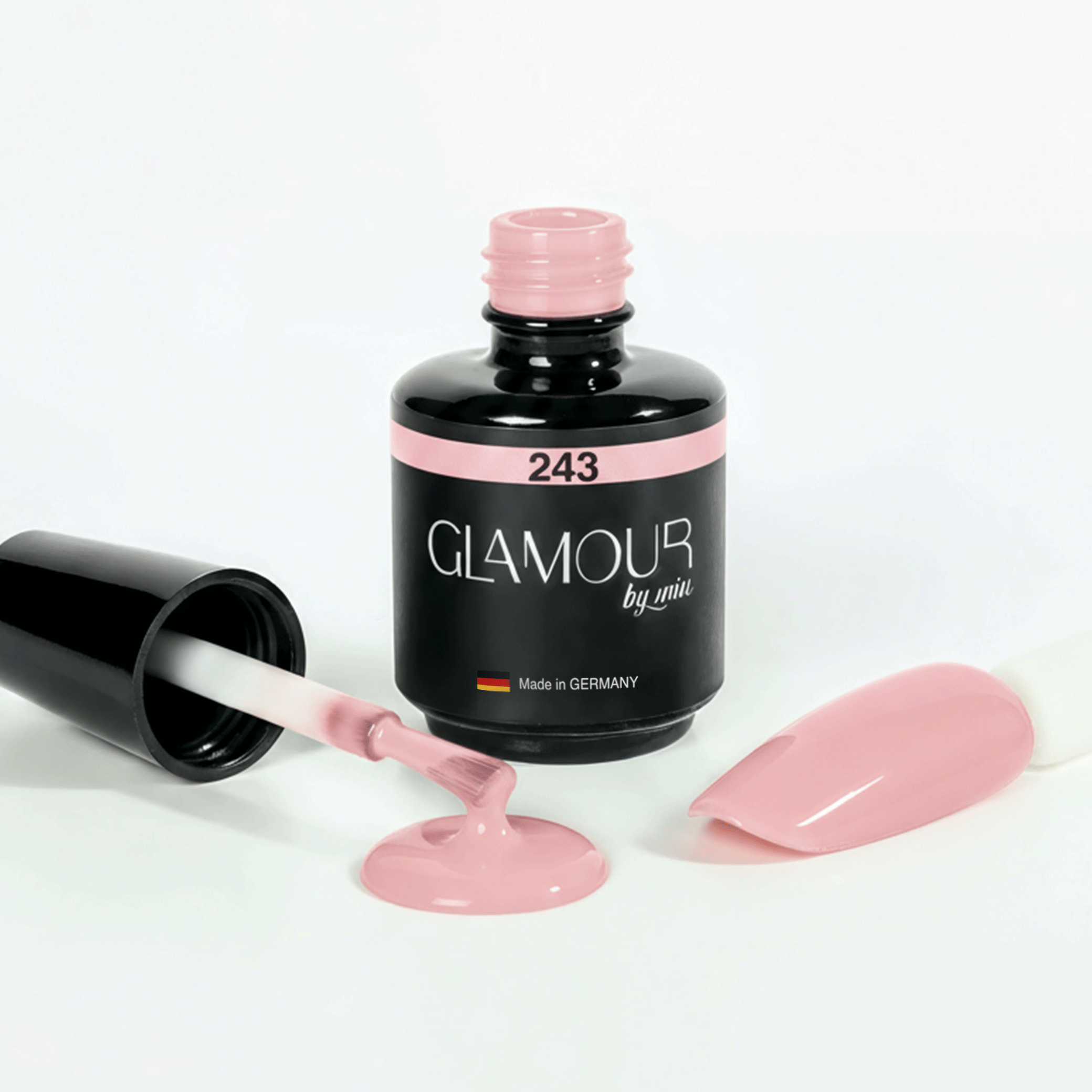 Glamour by Mia 243 Nude Kalıcı Oje 15 ml – HEMA Free – TPO Free