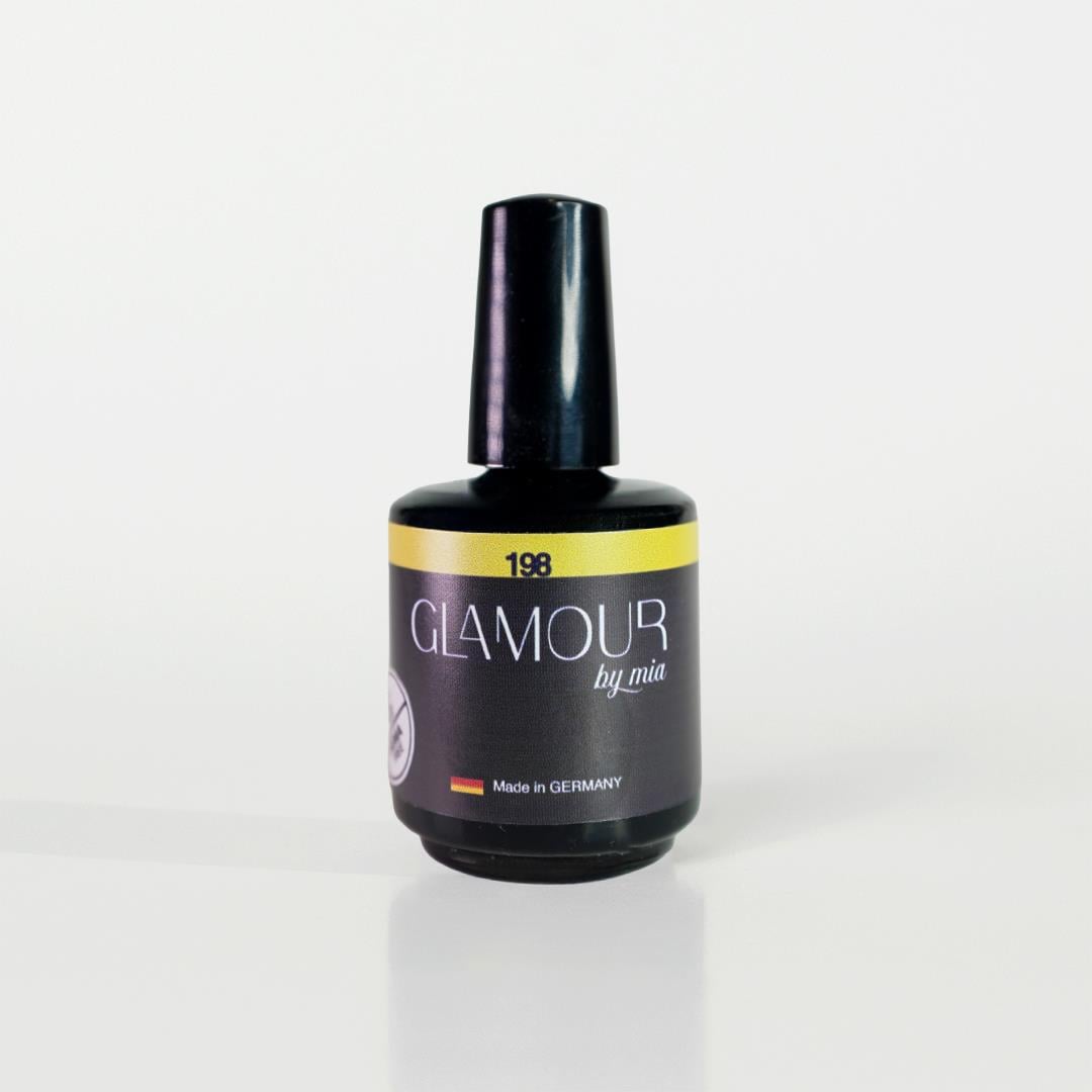 Glamour by Mia 198 Neon Sarısı Kalıcı Oje 15 ml – HEMA Free – TPO Free