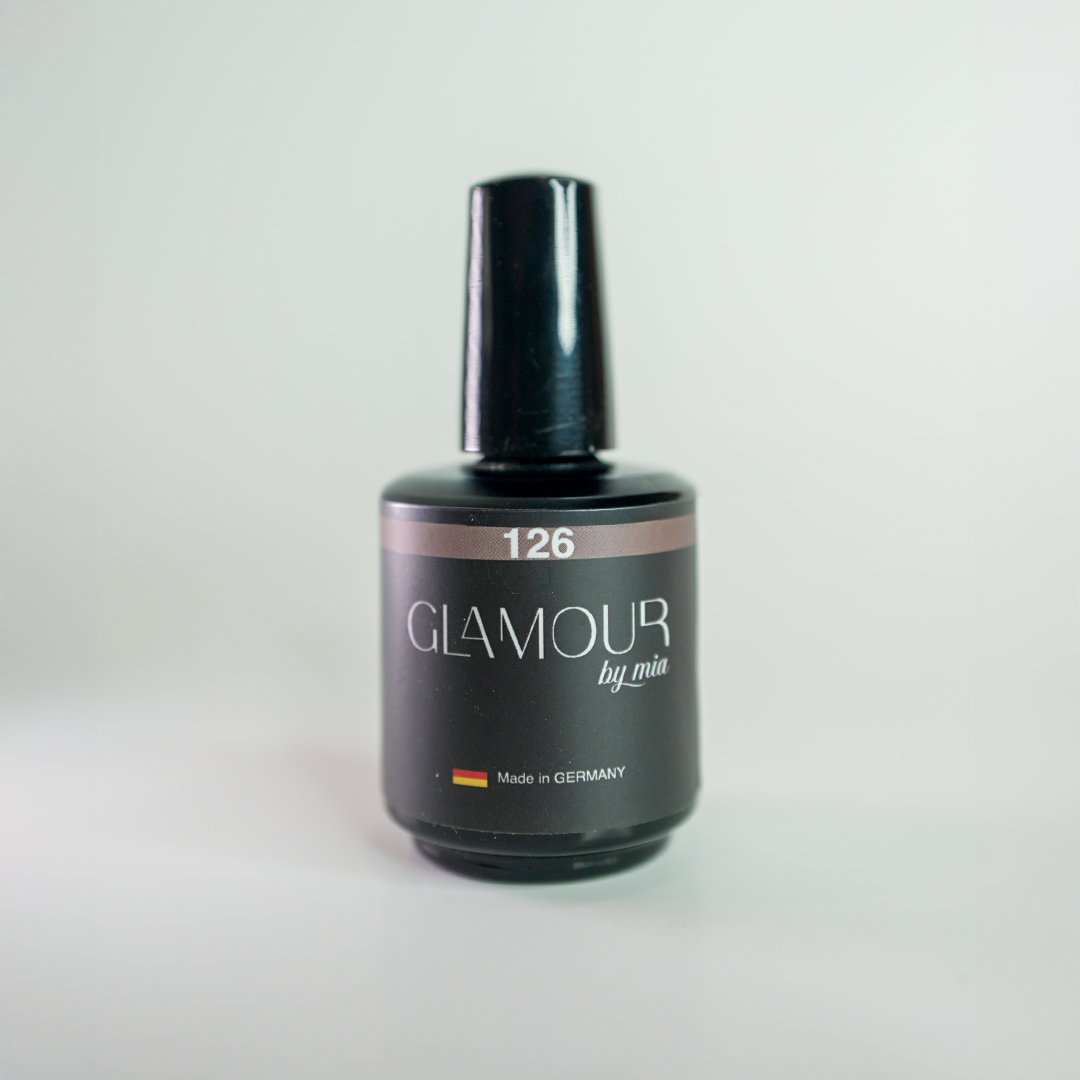 Glamour by Mia 126 Şampanya Bronz Simli Kalıcı Oje 15 ml – HEMA Free – TPO Free