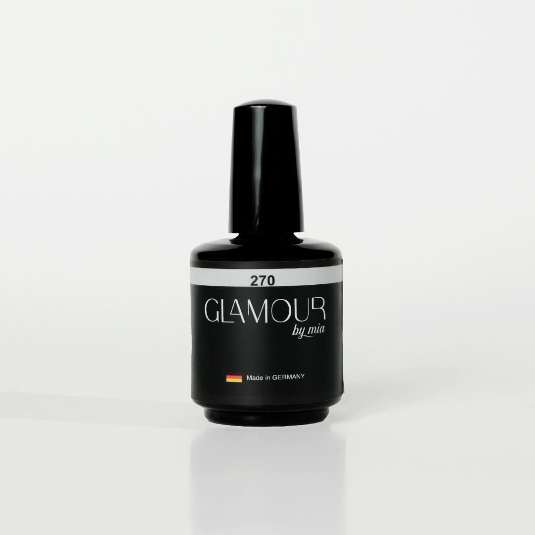 Glamour by Mia 270 Rakı Beyazı Kalıcı Oje 15 ml – HEMA Free – TPO Free