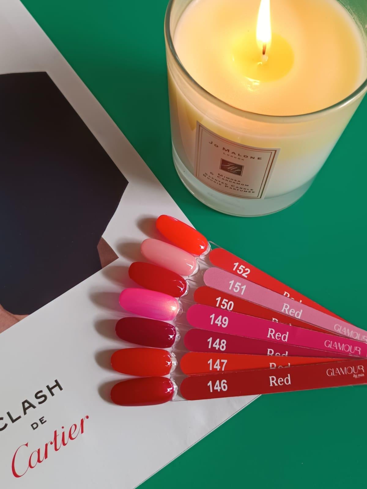 Glamour by Mia 150 Kırmızı Rengi Kalıcı Oje 15 ml – HEMA Free – TPO Free