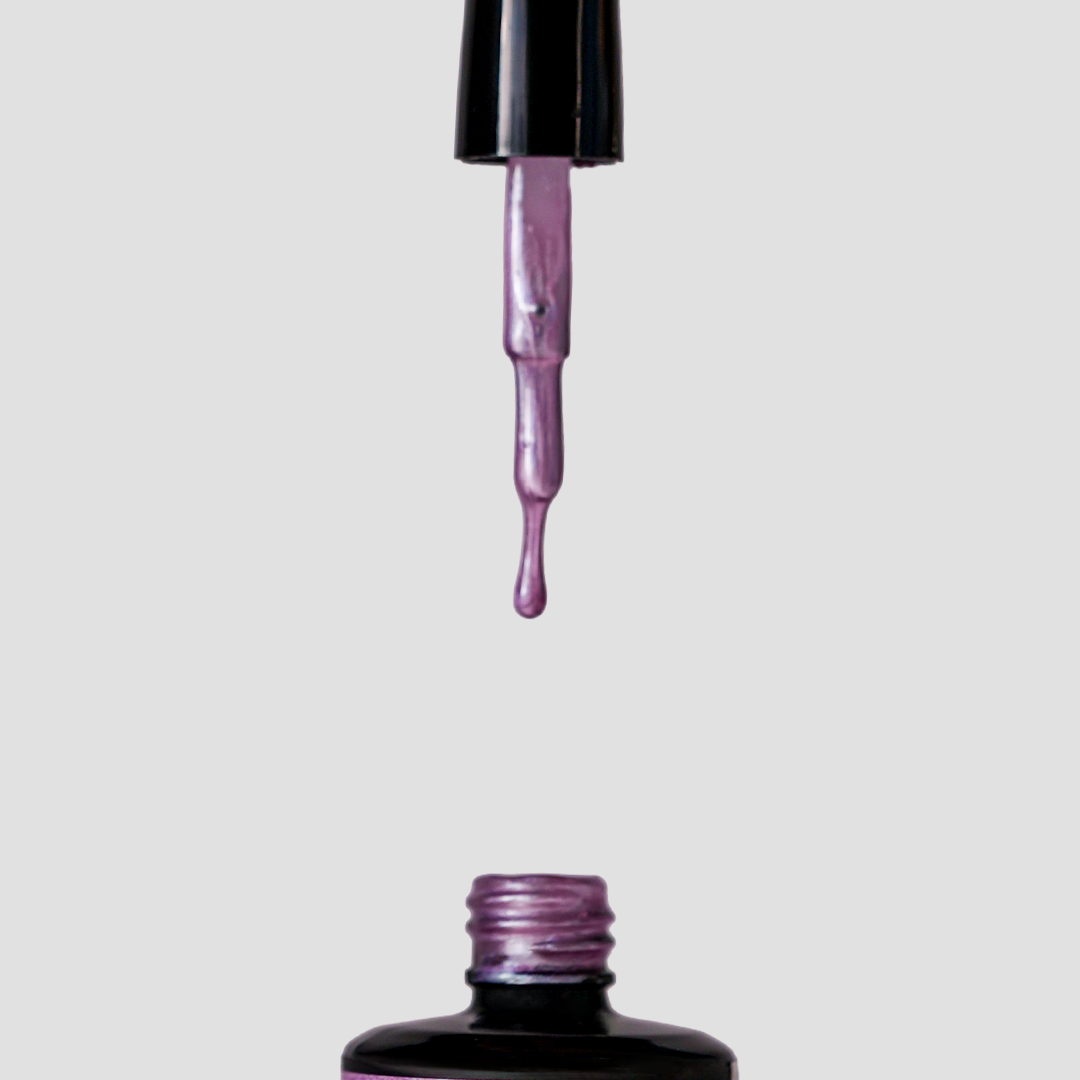 Glamour by Mia 129 Sedefli Lila Rengi Kalıcı Oje 15 ml – HEMA Free – TPO Free