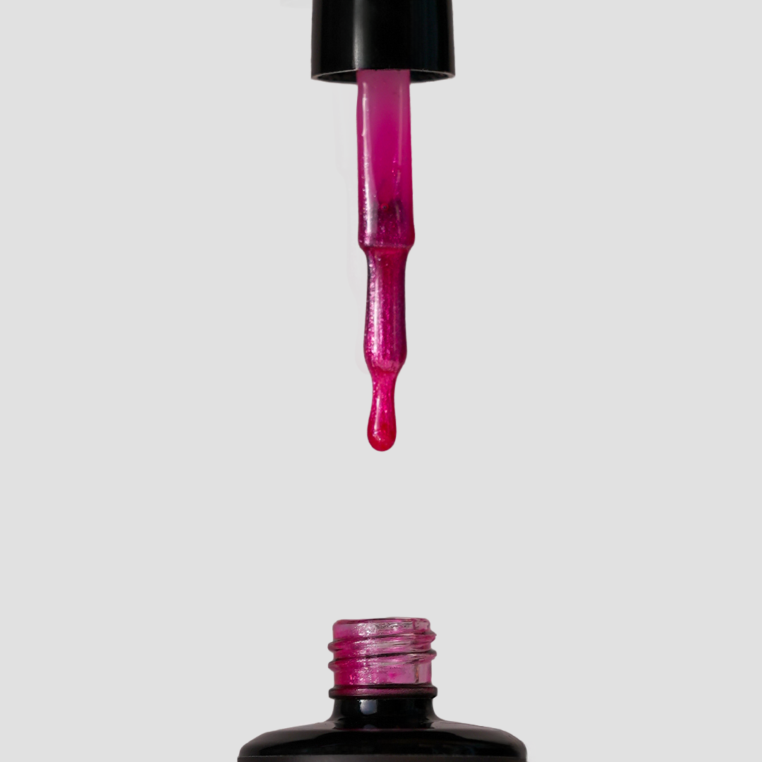 Glamour by Mia 122 Simli Fuşya Pembe Kalıcı Oje 15 ml – HEMA Free – TPO Free – 12 Free – UV/LED