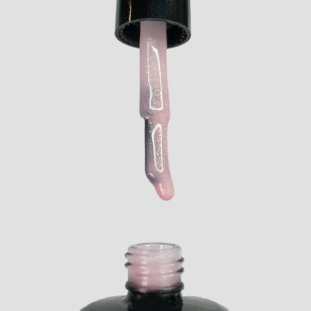 Glamour by Mia 137 Simli Açık Pembe Kalıcı Oje 15 ml – HEMA Free – TPO Free