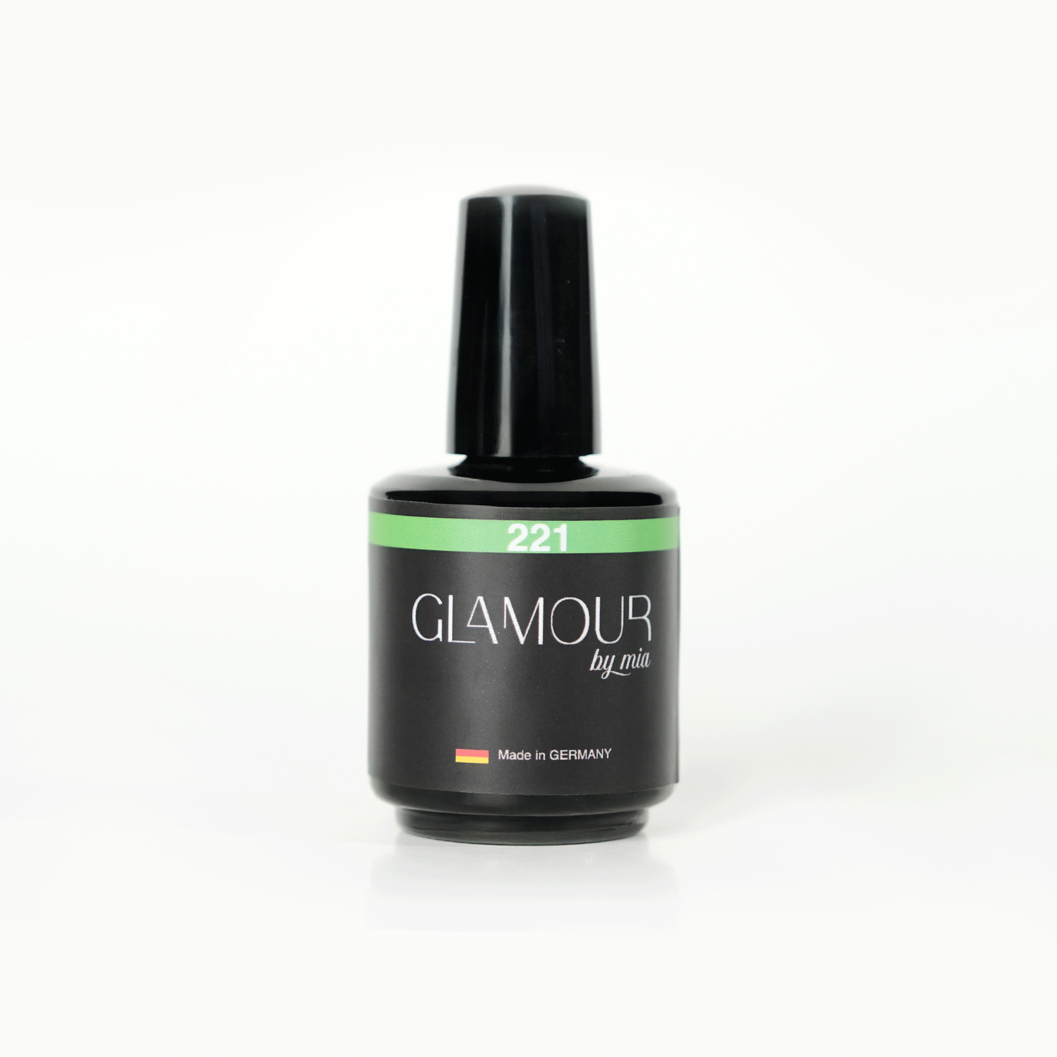 Glamour by Mia 221 Yeşil Rengi Kalıcı Oje 15 ml – HEMA Free – TPO Free