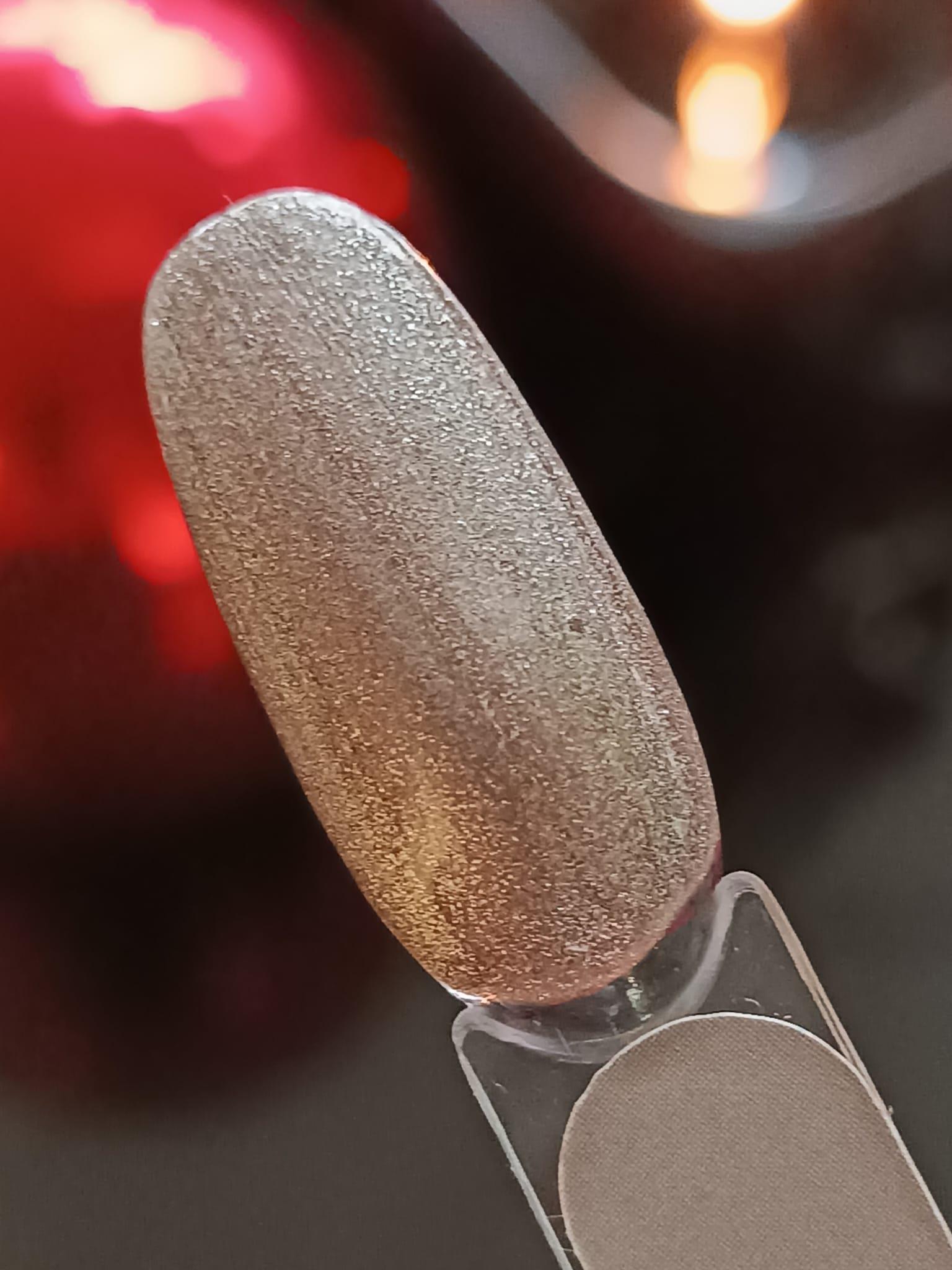 Glamour by Mia 126 Şampanya Bronz Simli Kalıcı Oje 15 ml – HEMA Free – TPO Free
