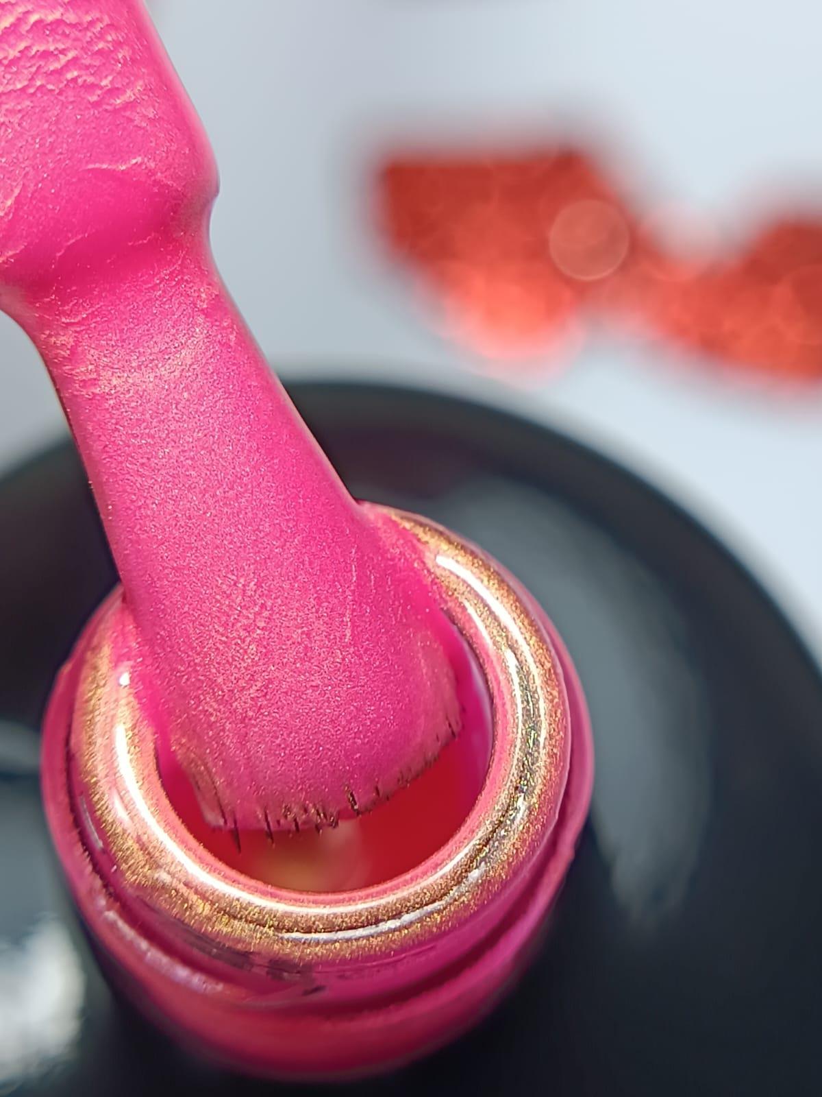 Glamour by Mia 149 Simli Sedefli Pembe Kalıcı Oje 15 ml – HEMA Free – TPO Free