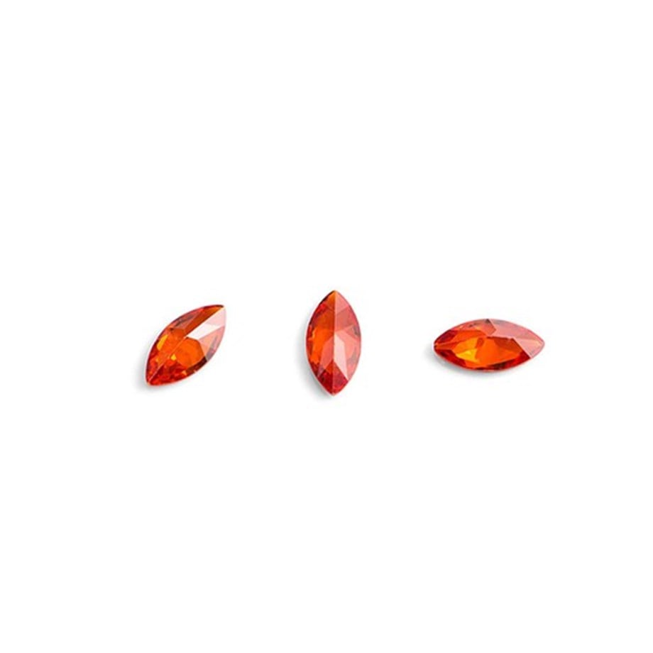 Hacimsel Kristal N1 Kırmızı Dük 10lu Paket - 3D Parlak Nail Art Tırnak Taşı
