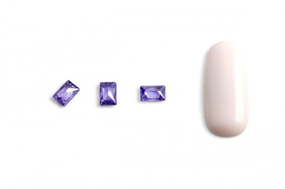 Hacimsel Kristal N1 Leylak Baget 10lu Paket - 3D Zarif Nail Art Taşı