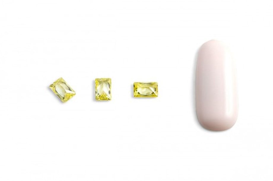 Hacimsel Kristal N1 Sarı Baget 10lu Paket - 3D Parlak Sarı Nail Art Taşı
