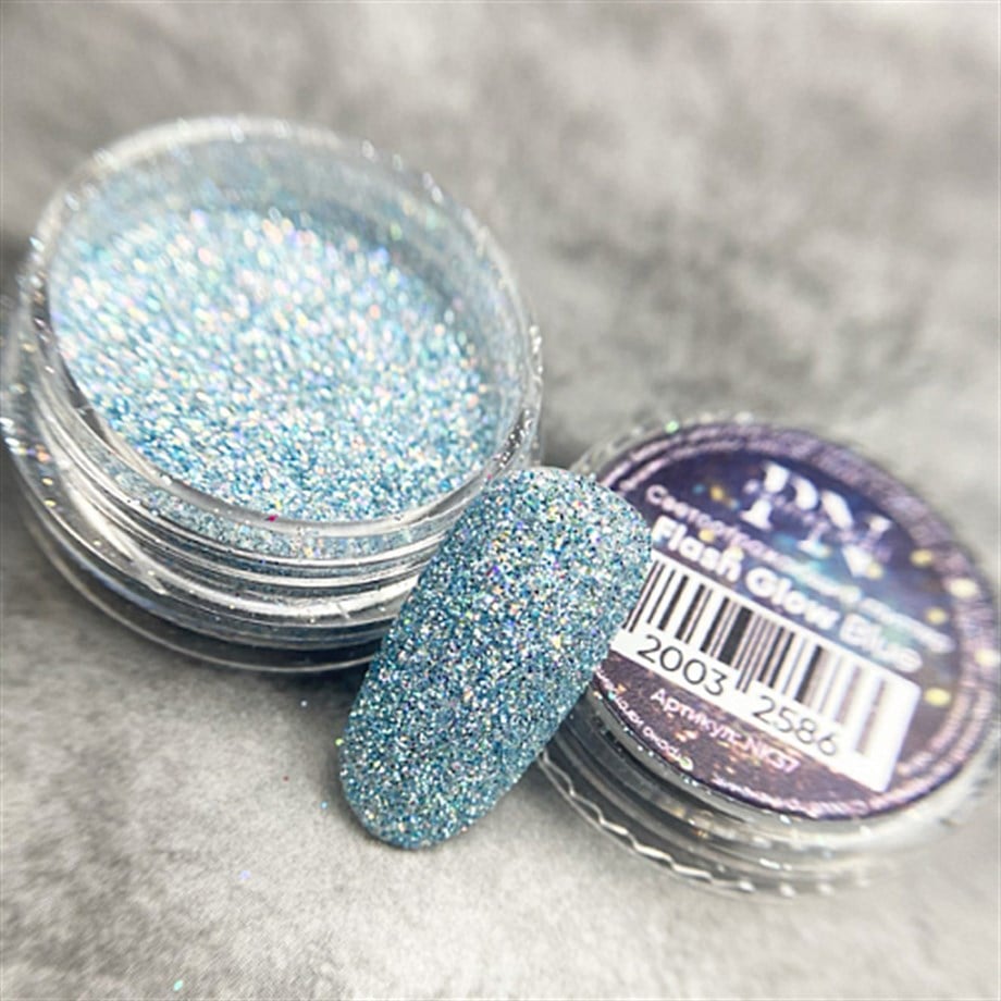 Flash Glow Işığı Yansıtan Pigment Blue 5 gr - Parlak Mavi Nail Art Tozu