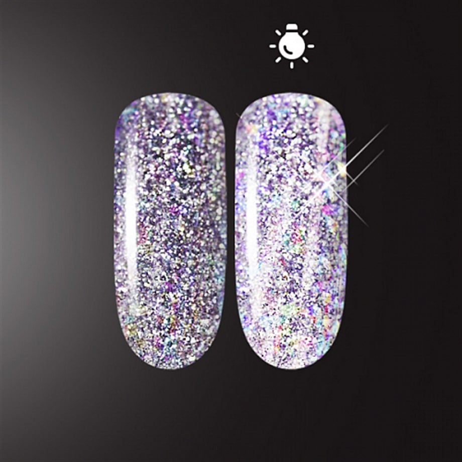 Flash Glow Işığı Yansıtan Pigment Lilac 5 gr - Parlak Lila Nail Art Tozu