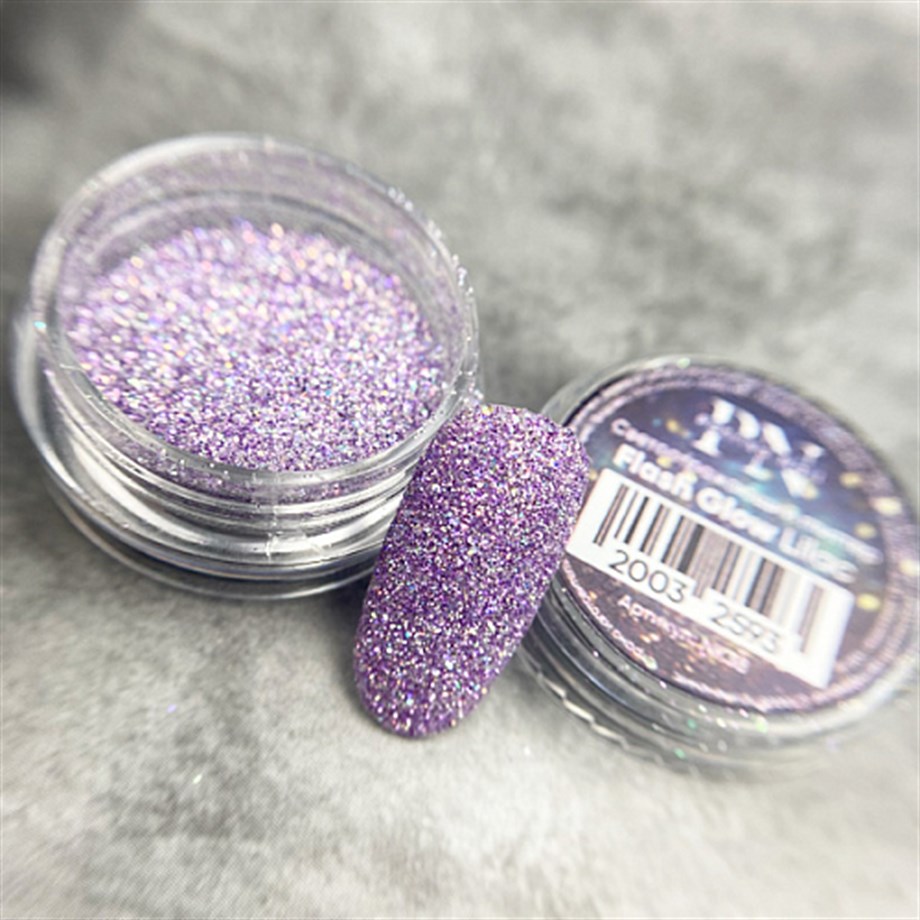 Flash Glow Işığı Yansıtan Pigment Lilac 5 gr - Parlak Lila Nail Art Tozu