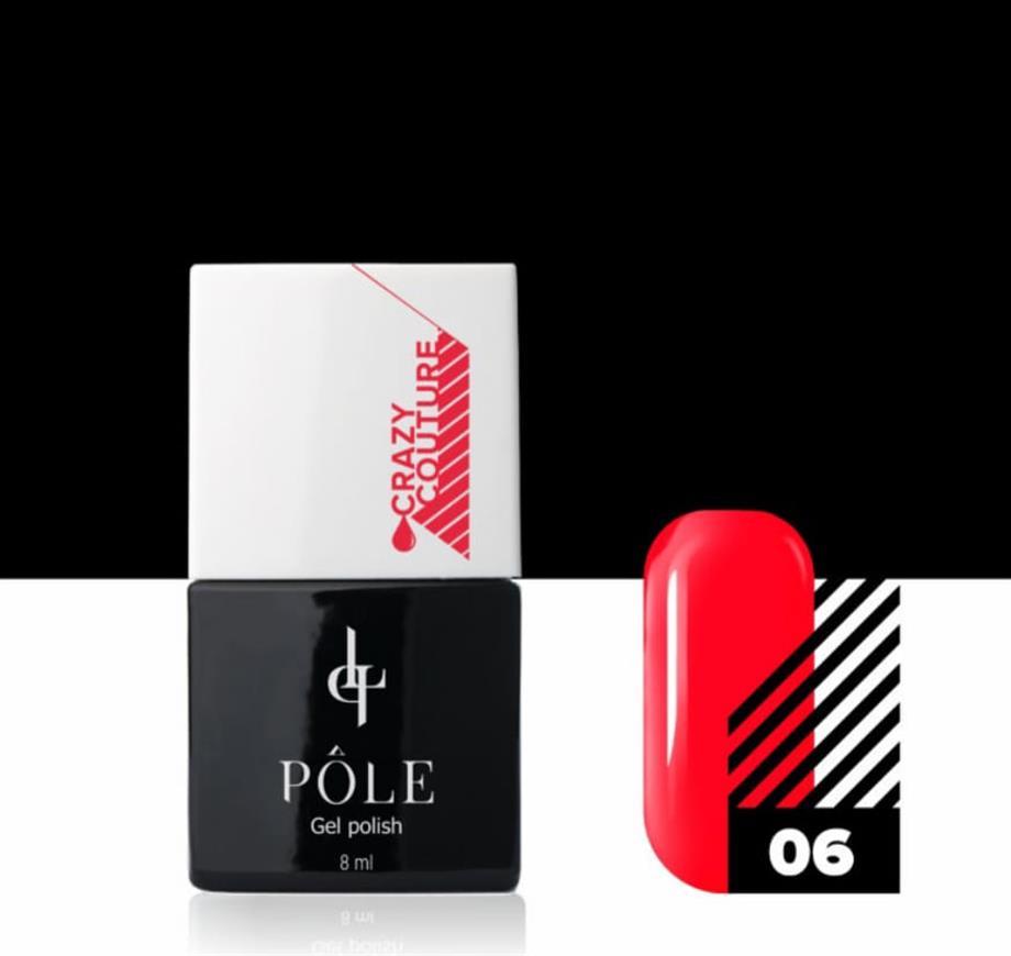 Pole professional kalıcı oje Crazy couture 06 - Kırmızı 8 ml.