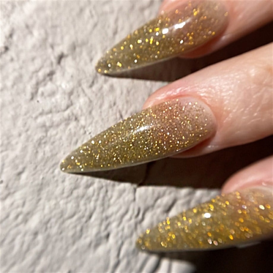 Patrisa Nail Kombi Jel Işığı Yansıtan Gold Flash