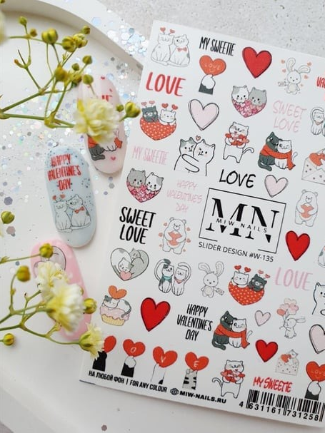 Nail Art Slider Stiker – Yaz Koleksiyonu W135