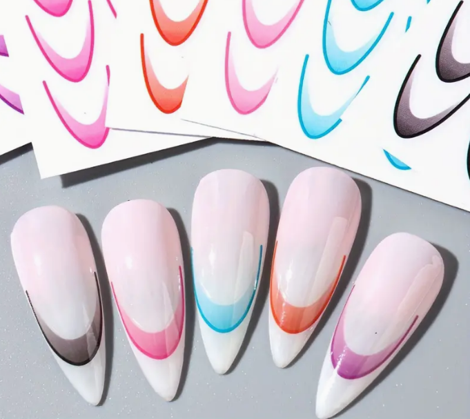 Nail Art Metal Folyo Stiker – Metal Folyo Geometrik STZ-CS306