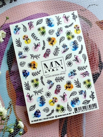 Nail Art Slider Stiker – Astroloji Sembolleri W92