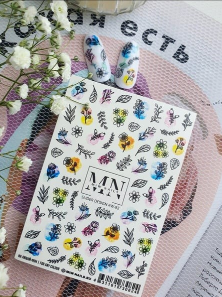 Nail Art Slider Stiker – Astroloji Sembolleri W92