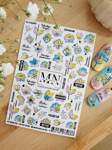 Nail Art Slider Stiker – Kadın Figürleri W98