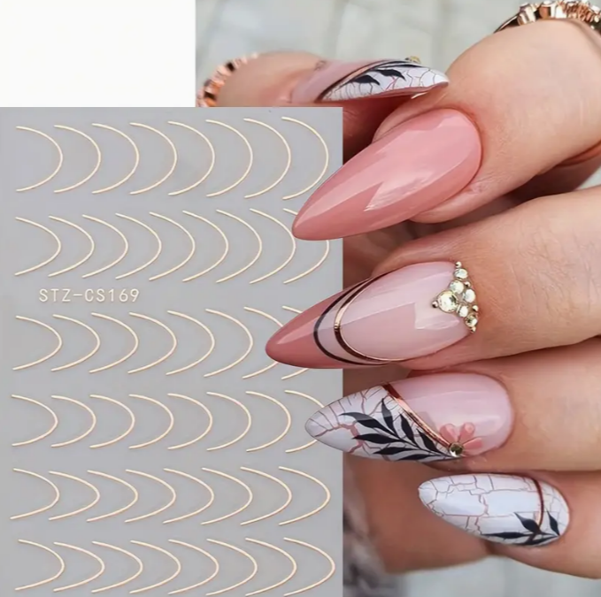 Nail Art Metal Folyo Stiker – Metal Folyo Bakır STZ-CS1693