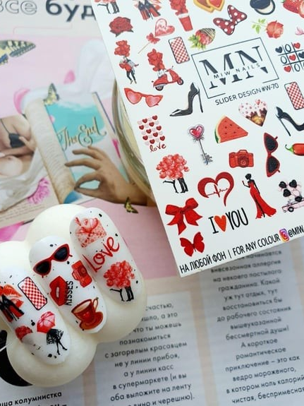 Nail Art Slider Stiker – Minimal Çizgiler W70