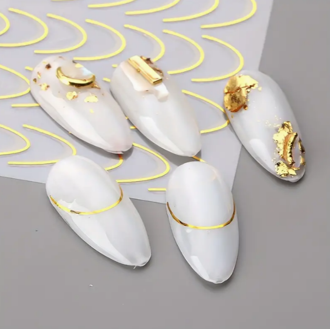 Nail Art Metal Folyo Stiker – Metal Folyo Altın STZ-CS1692