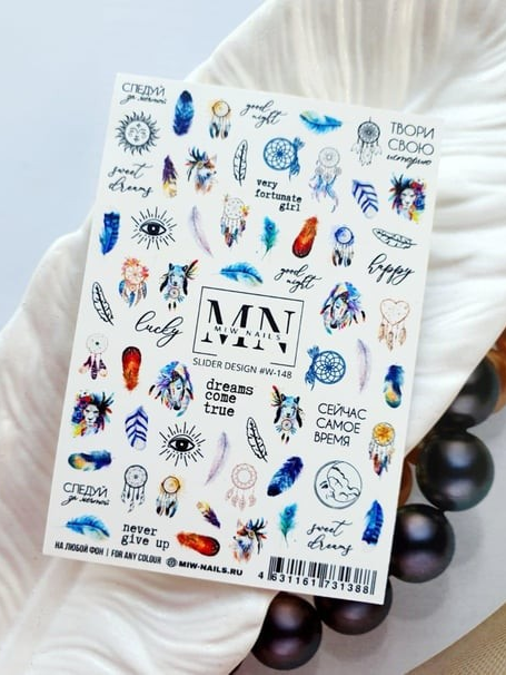 Nail Art Slider Stiker – Yabani Çiçekler W148