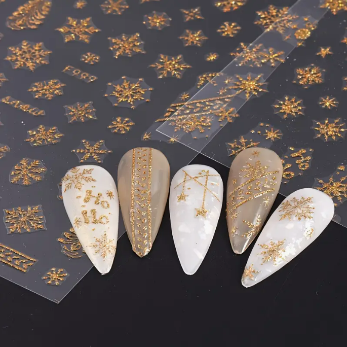 Nail Art Fantezi Slider Stiker – Gökkuşağı ve Pastel F-1001