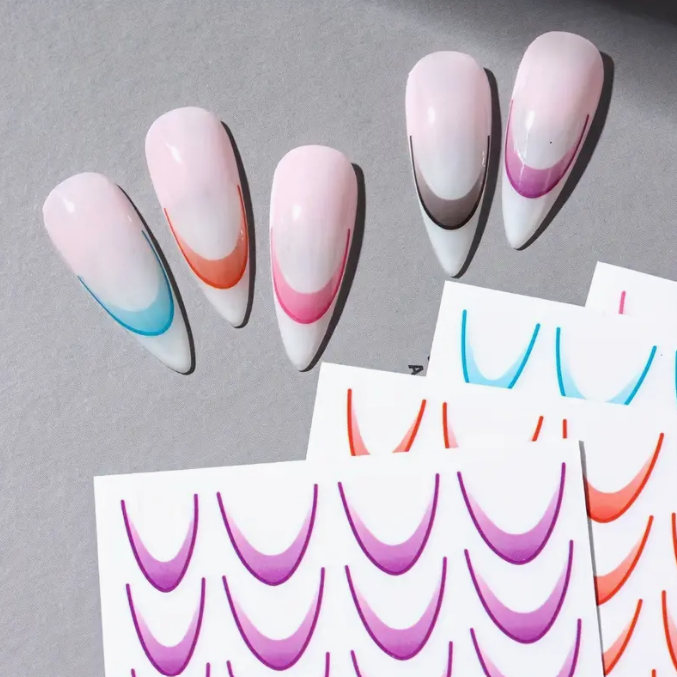 Nail Art Metal Folyo Stiker – Metal Folyo Geometrik STZ-CS306