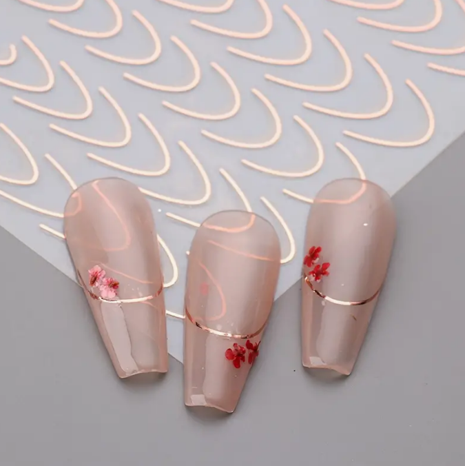 Nail Art Metal Folyo Stiker – Metal Folyo Bakır STZ-CS1693