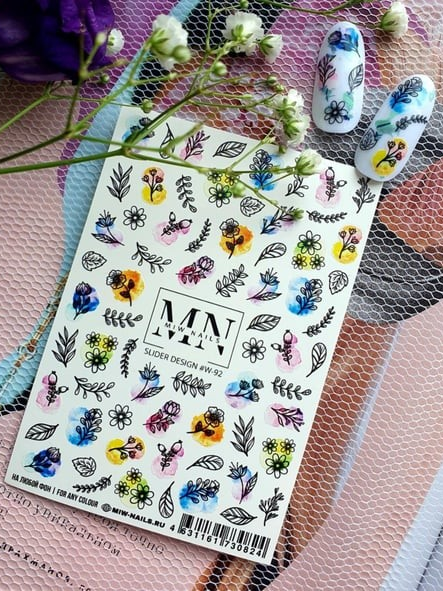 Nail Art Slider Stiker – Astroloji Sembolleri W92