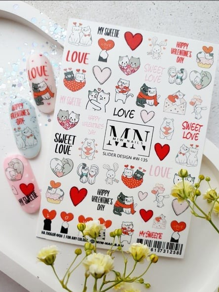 Nail Art Slider Stiker – Yaz Koleksiyonu W135