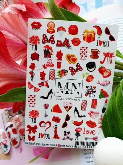 Nail Art Slider Stiker – Minimal Çizgiler W70
