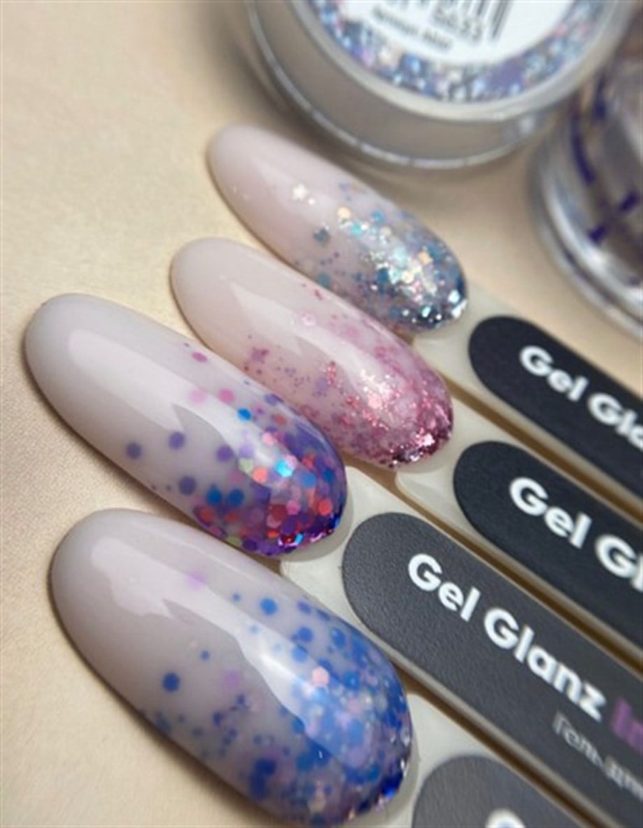 Nail Art Tasarım Jel Glanz Inium 5 gr Çok Renkli Simli Nail Art Jeli