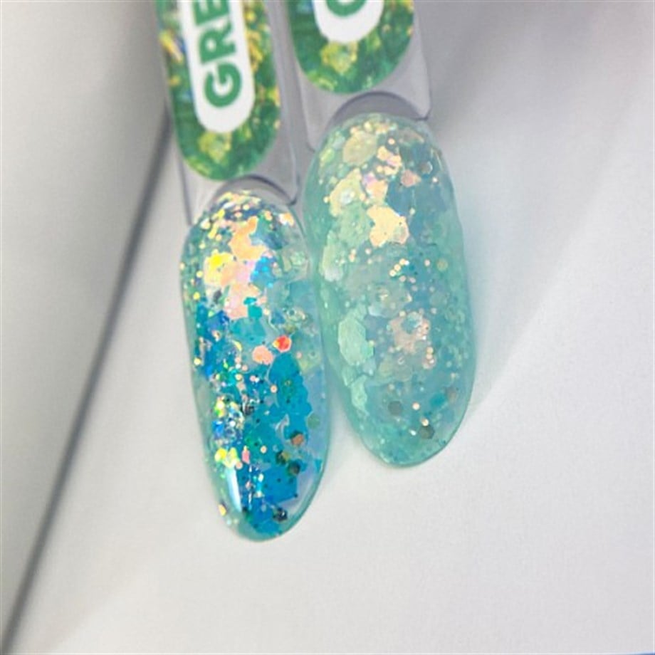 Nail Art Tasarım Jel GEL KOREAN Green 5 gr Yeşil Nail Art Jeli
