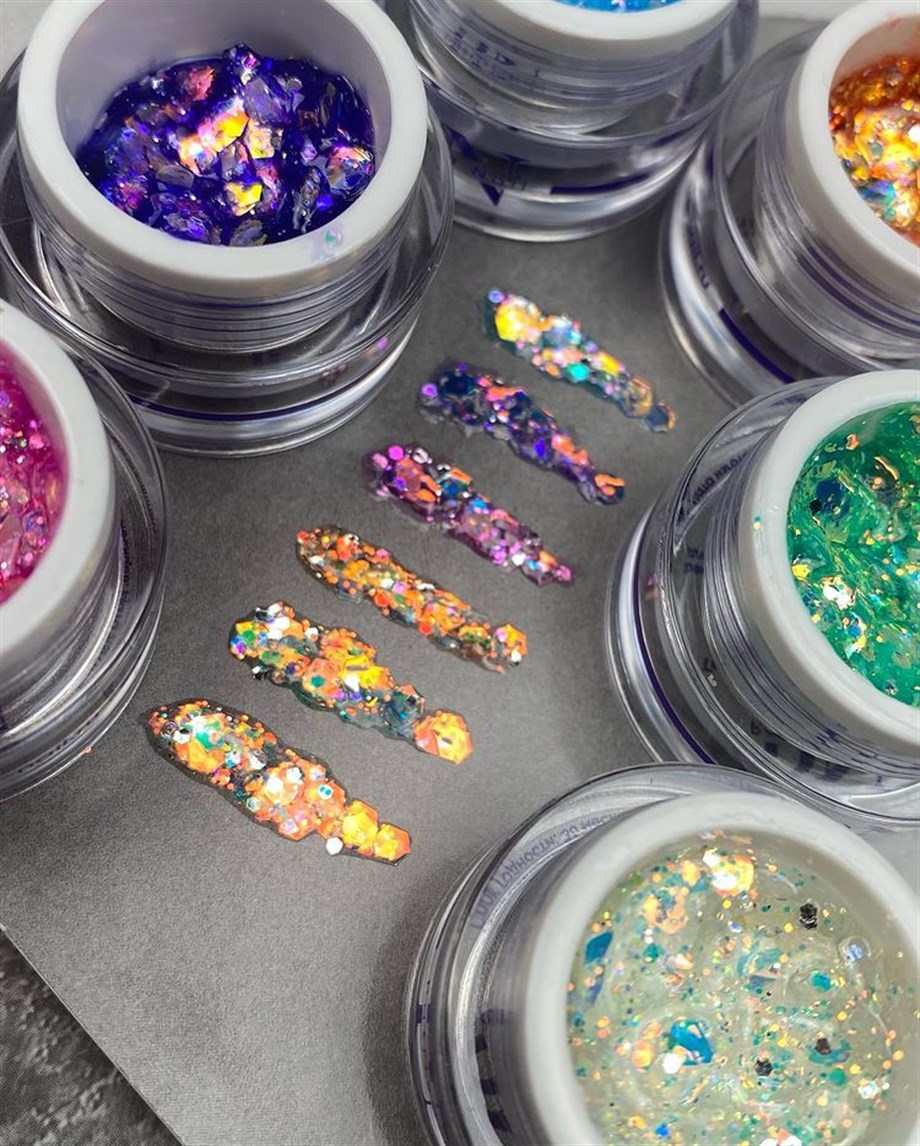 Nail Art Tasarım Jel GEL KOREAN Opal 5 gr Işıltılı Nail Art Jeli