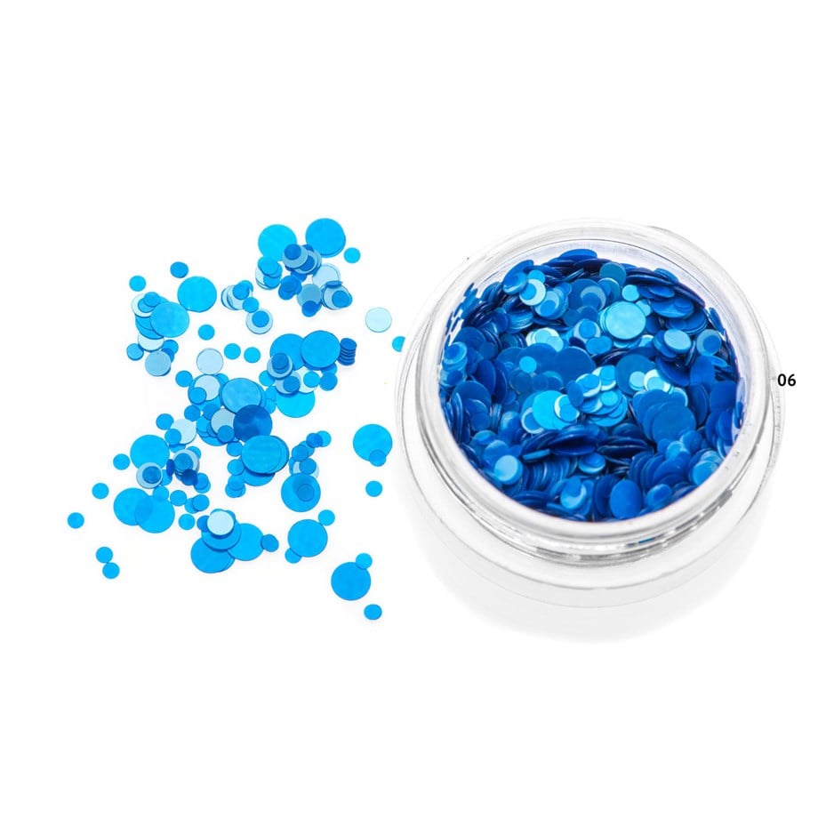 Nail Art Kamifubuki Mavi Mix Konfeti Pul 5 gr – KMF06
