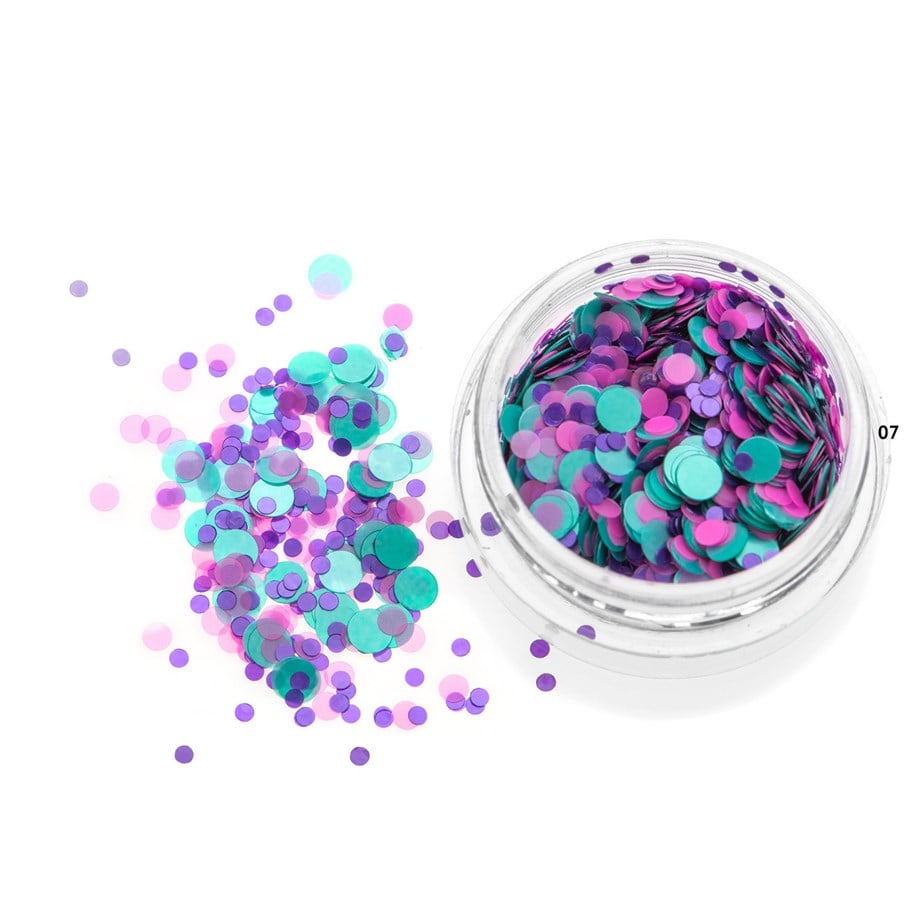 Nail Art Kamifubuki Mavi Mor Mix Konfeti Pul 5 gr – KMF07