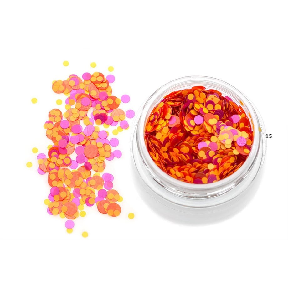 Nail Art Kamifubuki Turuncu Sarı Mix Konfeti Pul 5 gr – KMF15