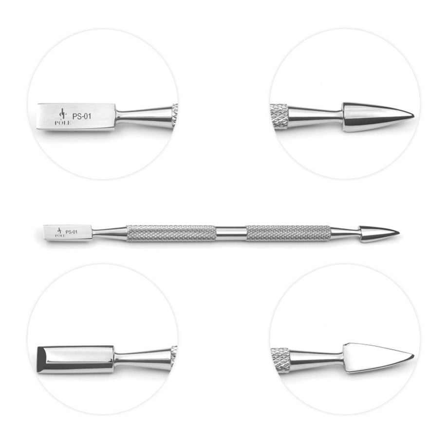 Pole Professional PS-01 Profesyonel Saf Çelik Tırnak Eti İtici