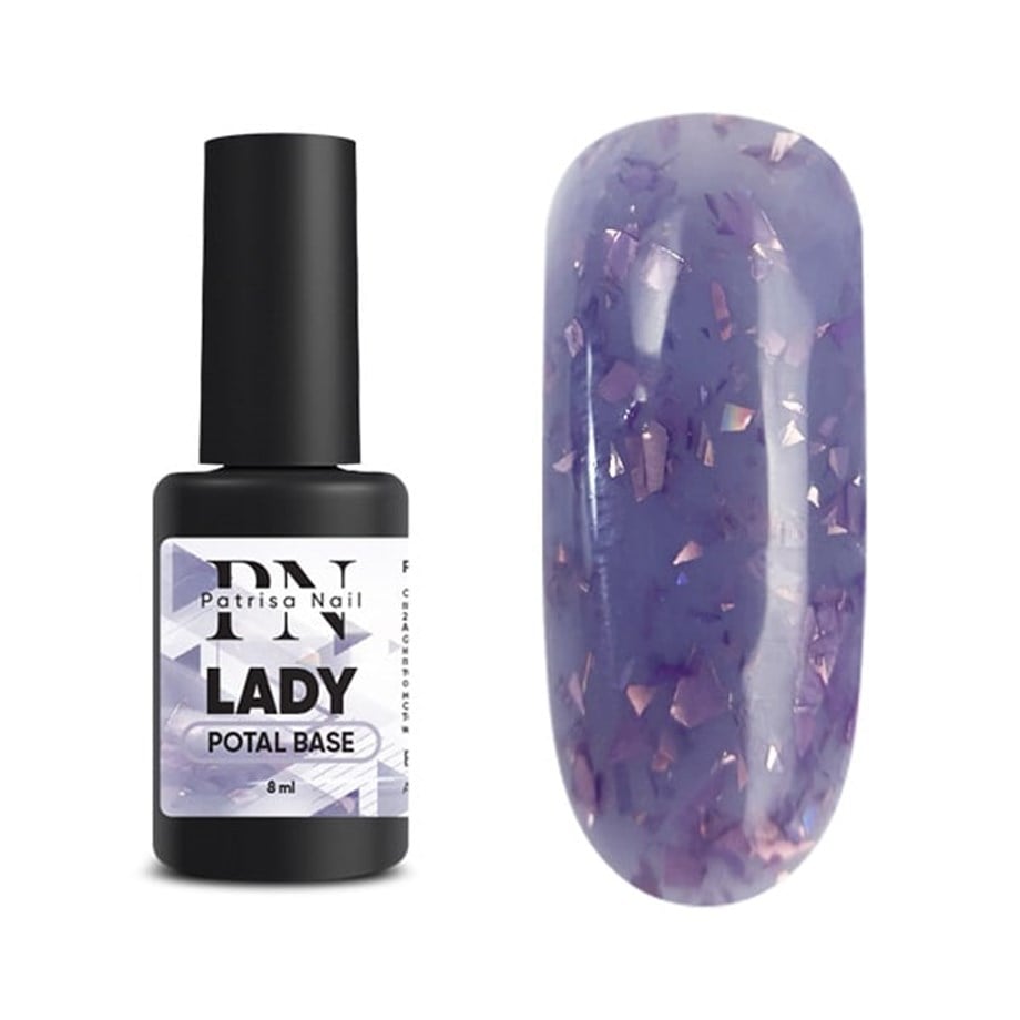 Rubber Lila Potal Parçacıklı Mor Tpo Free Kamuflaj Baz, 8 ml - Lady