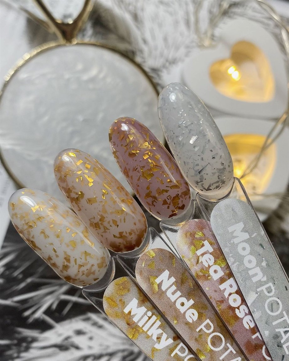 Rubber Altın Potal Parçacıklı Pembe Kamuflaj Renkli Base TPO FREE - Tea Rose