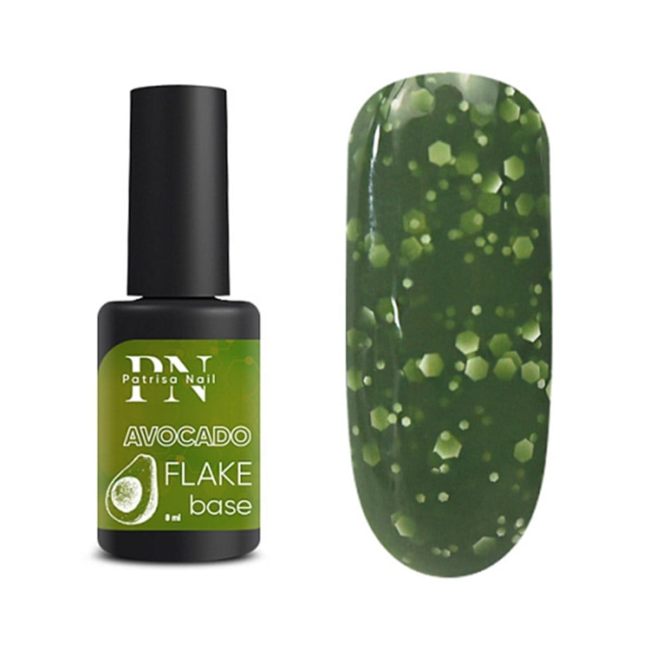 Rubber Kamuflaj Renkli Base - Flake Avokado -Tpo Free Kamuflaj Baz, 8 ml