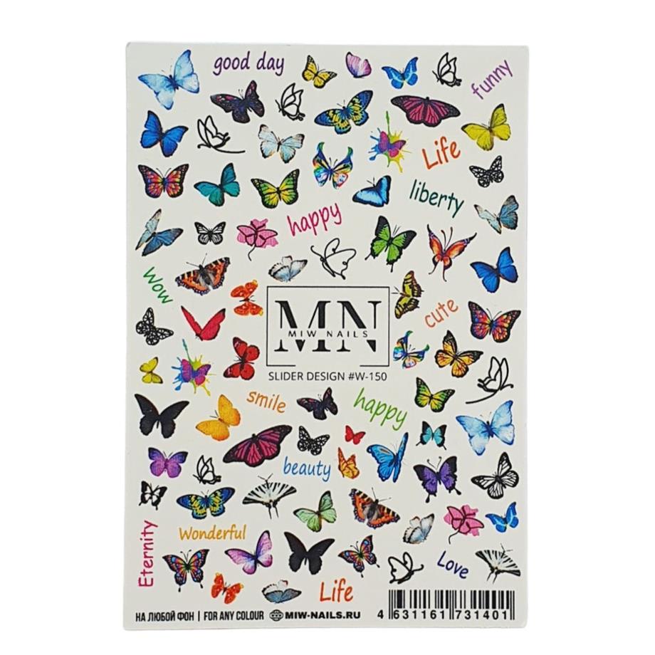 Nail Art Slider Stiker – Natürel Buket W150