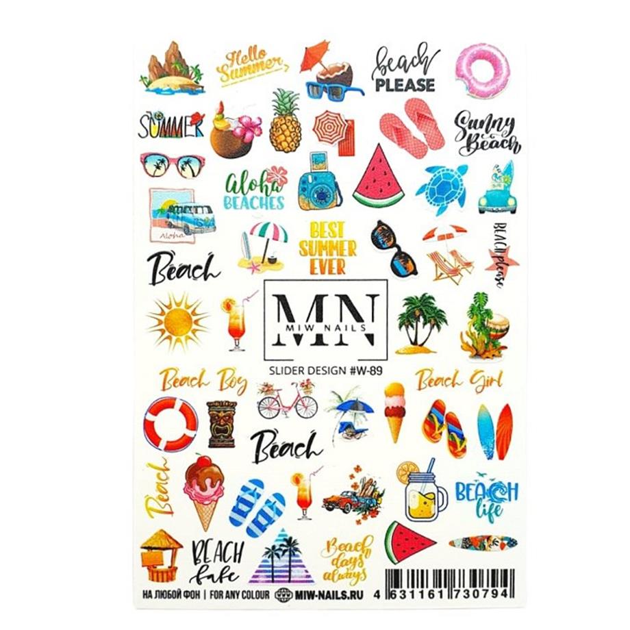 Nail Art Slider Stiker – Vintage Gül Buketi W89